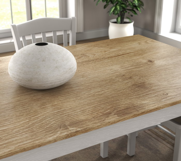 Hanah Home Mesa de comedor FRN-20082 Madera y Blanco